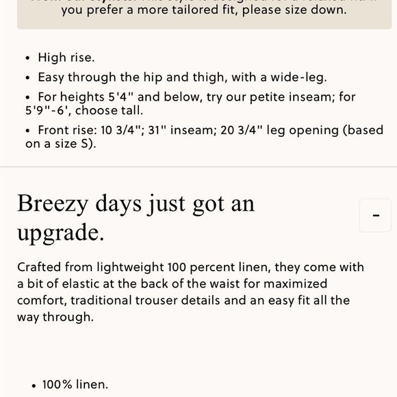 NWT J CREW PETITE Harbor pant in linen in white - Picture 9 of 10